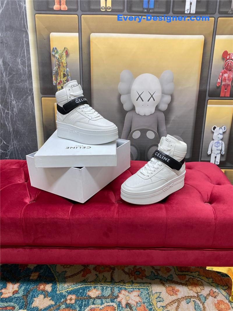 Ce1i*e new color matching sneakers white shoes
