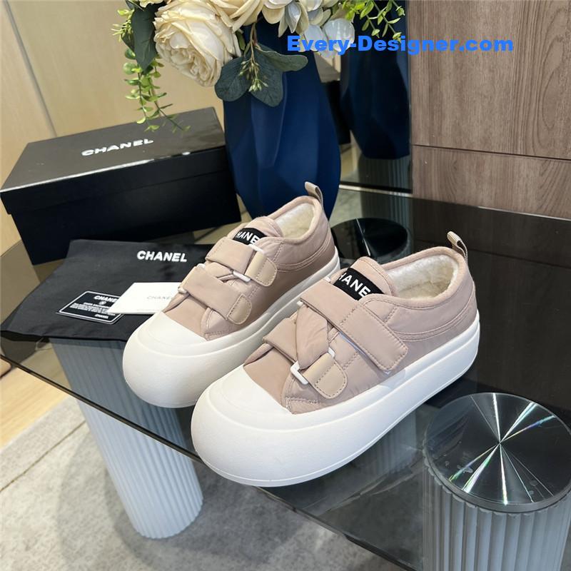 Ch**el new low top thick lace bread shoes