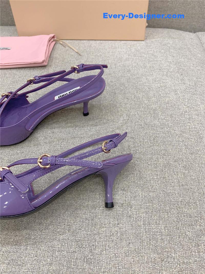 M1um1u catwalk style pointed toe kitten heels