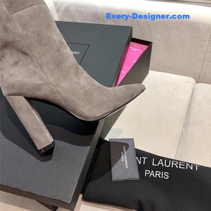 Sa1nt Lau*nt women’s suede over-the-knee boots