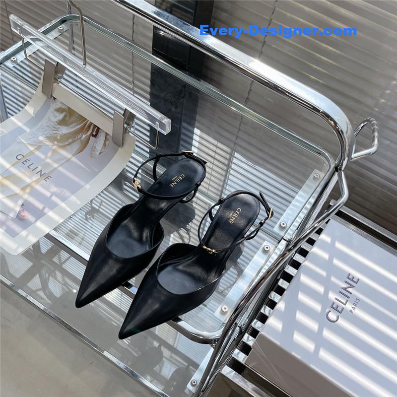 Ce1i*e new arc de triomphe pointed toe cat heel sandals