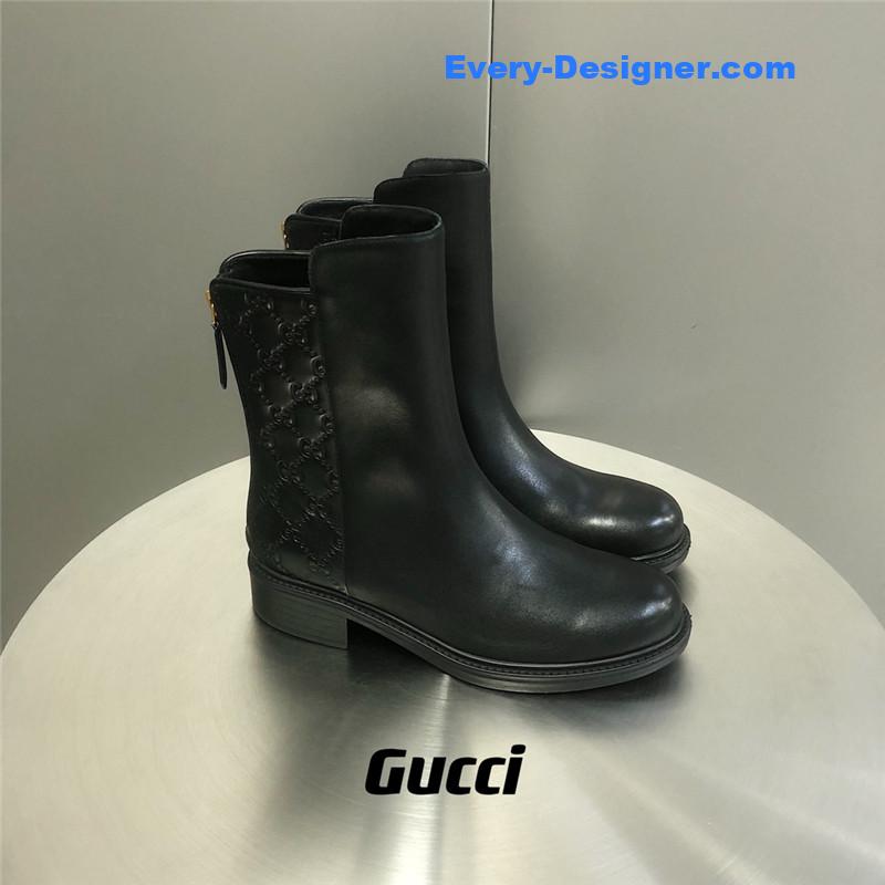 Gvc*1 horsebit gg leather ankle boots