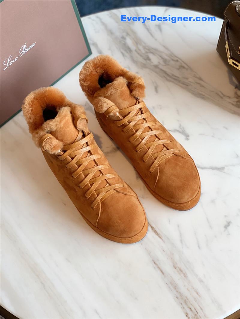 L0r0 P1ana cashmere retro casual shoes