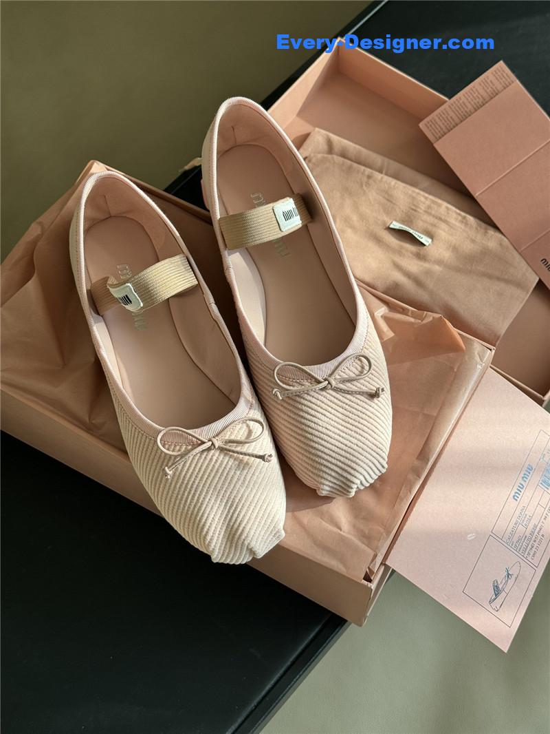 M1um1u corduroy upper shoes