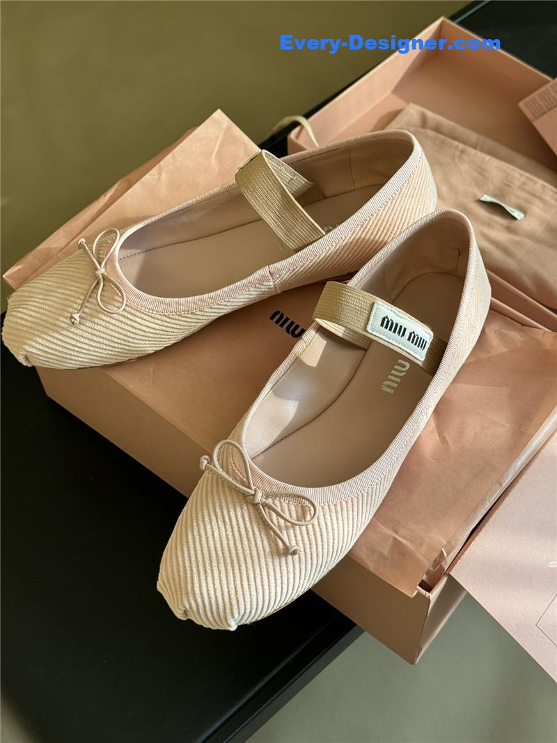 M1um1u corduroy upper shoes