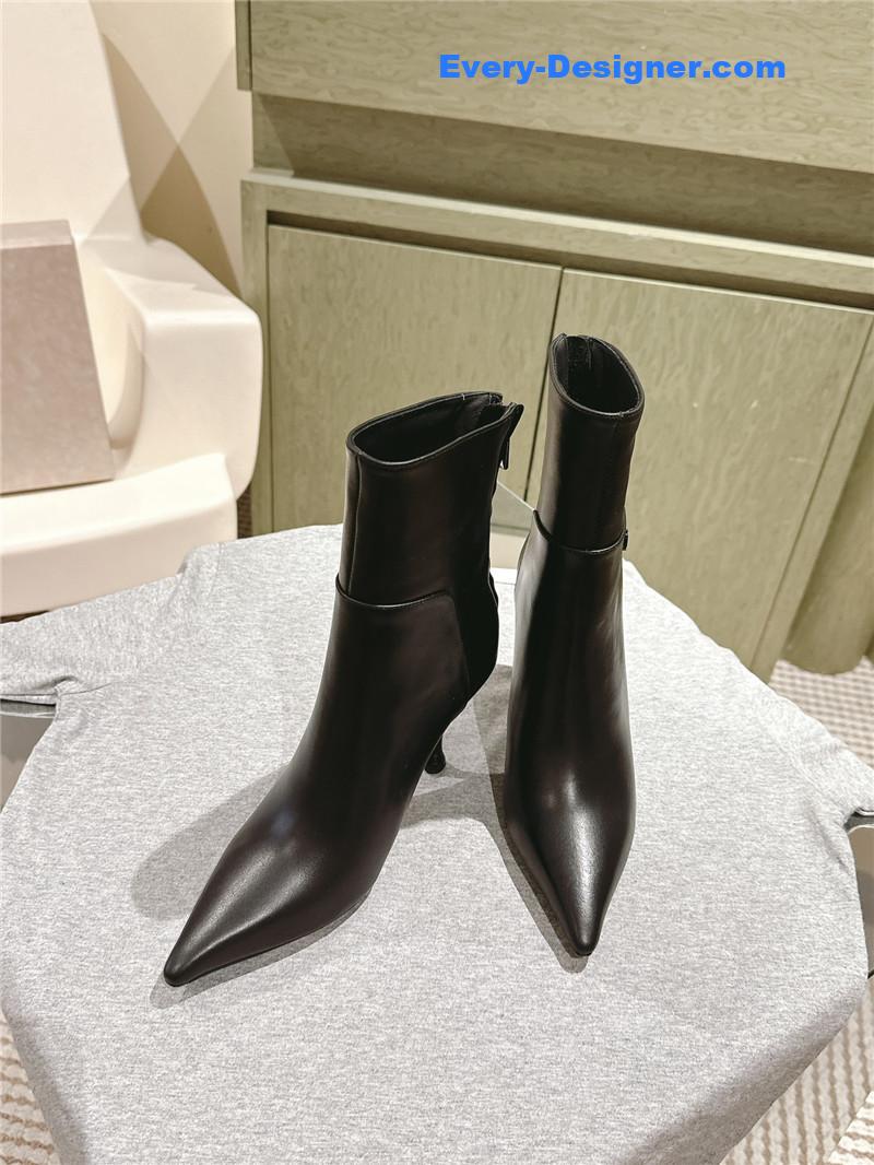 J1m*y Ch00 cycas 80 lambskin ankle boots in black