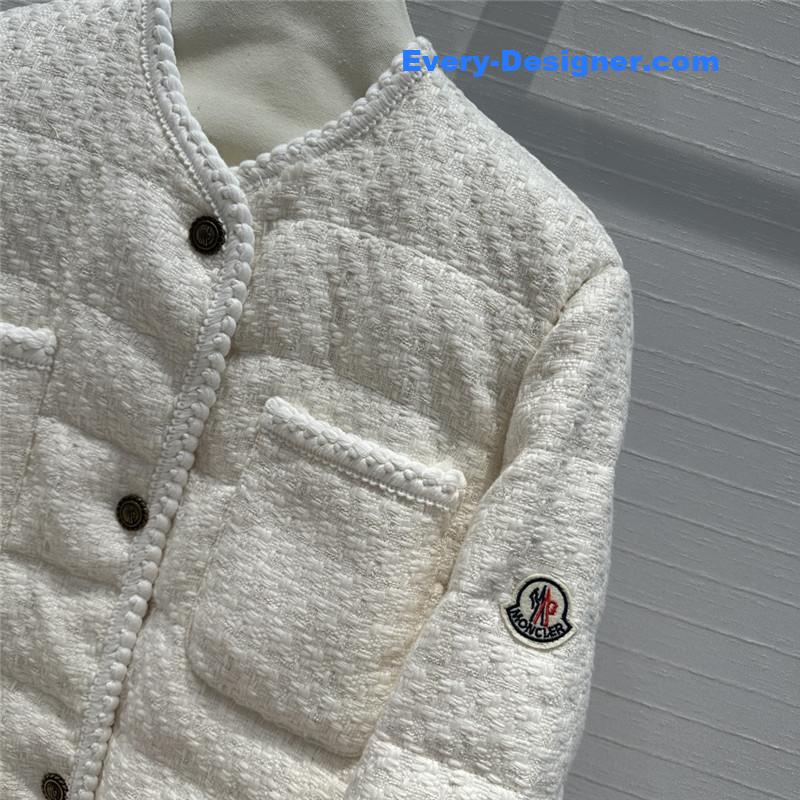 Moncler tweed woven jacket down jacket replica clothes