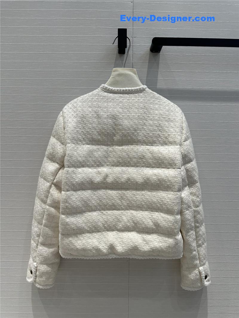 Moncler tweed woven jacket down jacket replica clothes