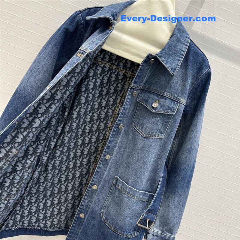 D10r jacquard knitted hooded cardigan replica designer clothes