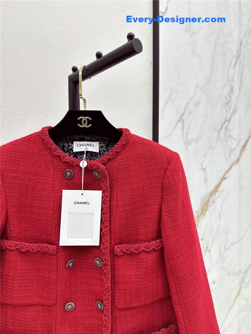 Ch**el four-pocket woven coat replica clothing sites
