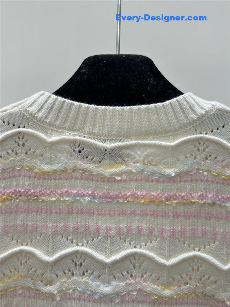 Ch**el v-neck knitted cardigan replica clothing sites