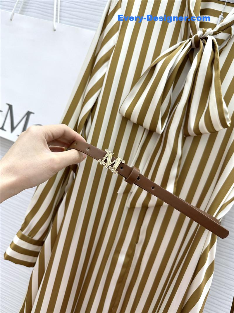 Vanitoo contrast striped long dress replica clothing
