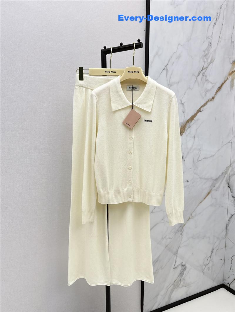 M1um1u new knitted suit replica d&g clothing