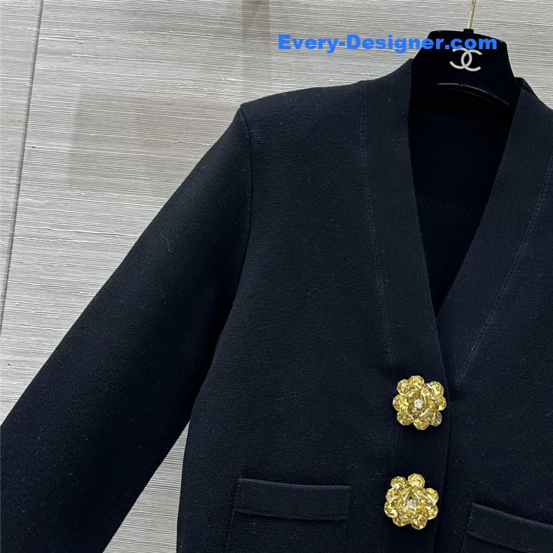 Ch**el v-neck cardigan replica clothing sites