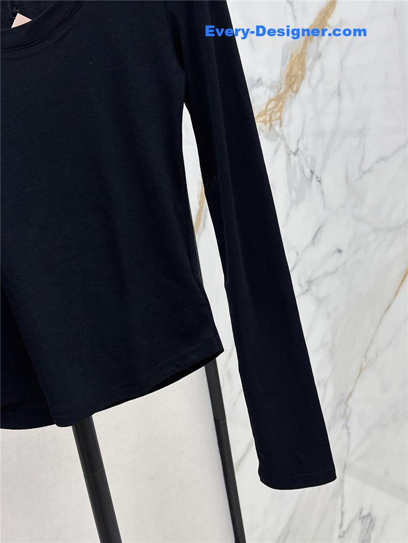 M1um1u slim fit long sleeve t-shirt replica clothing sites