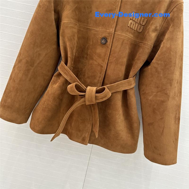 M1um1u suede jacket