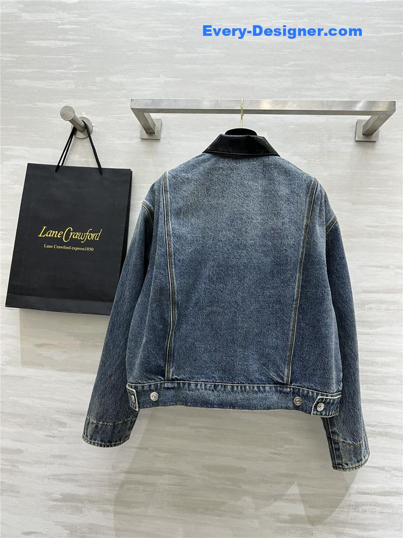 a1exa*der Mcqv*en denim jacket