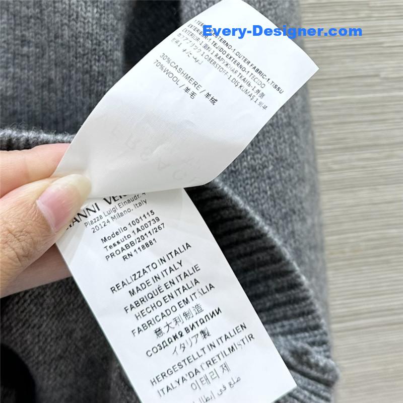 Versace cashmere cardigan coat