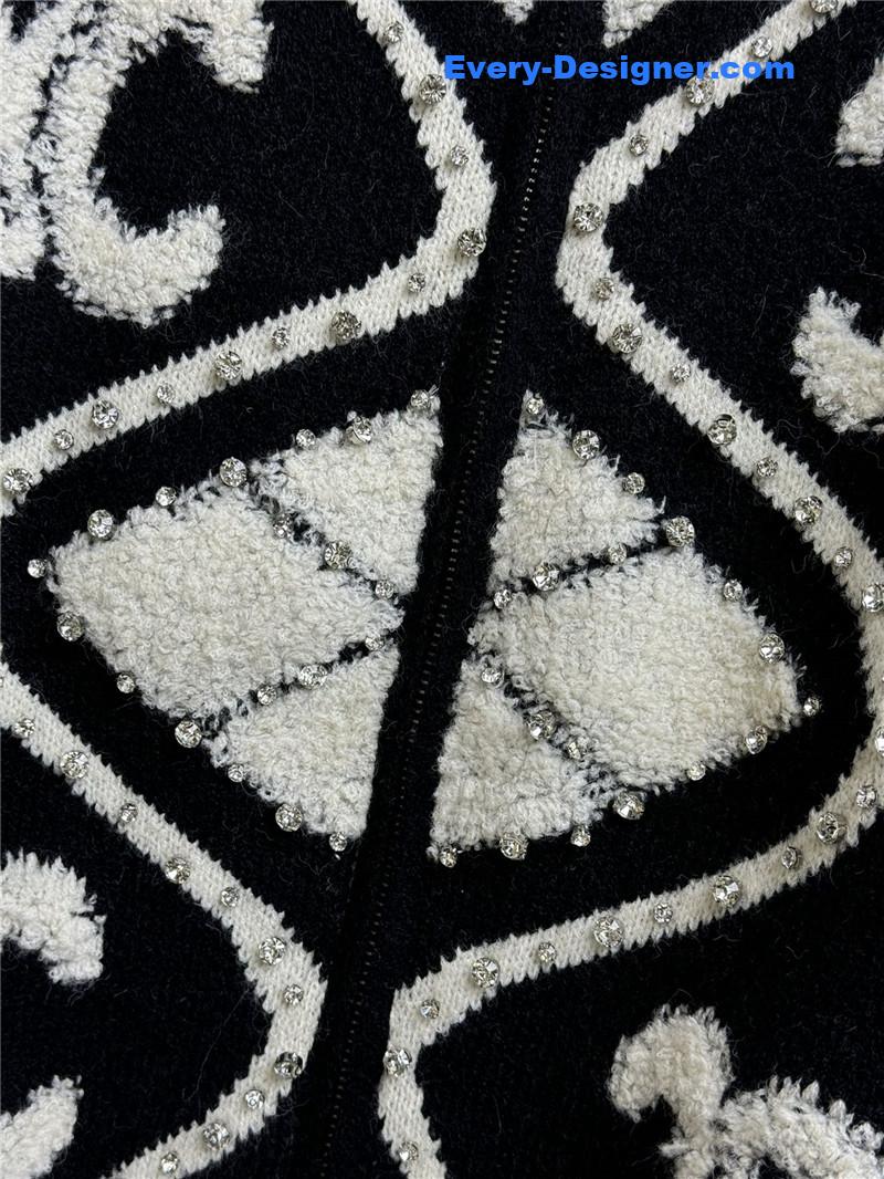 Ce1i*e collision lamb cardigan jacket
