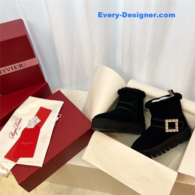 roger u1u1er black winter suede ankle boots