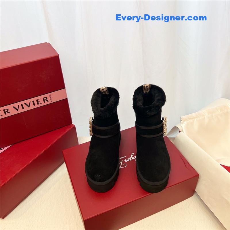 roger u1u1er black winter suede ankle boots