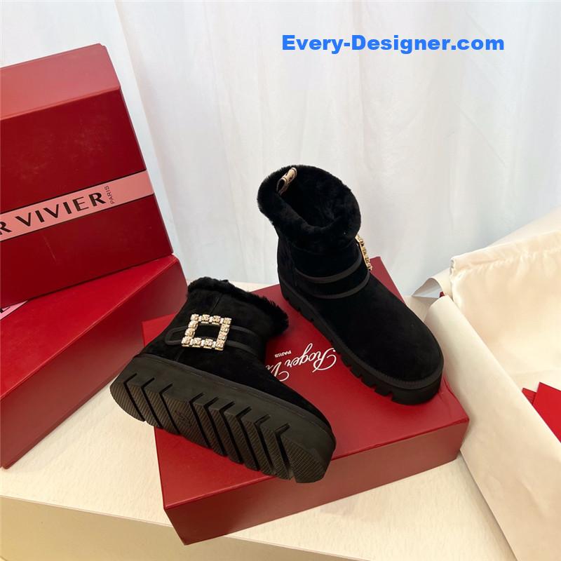 roger u1u1er black winter suede ankle boots