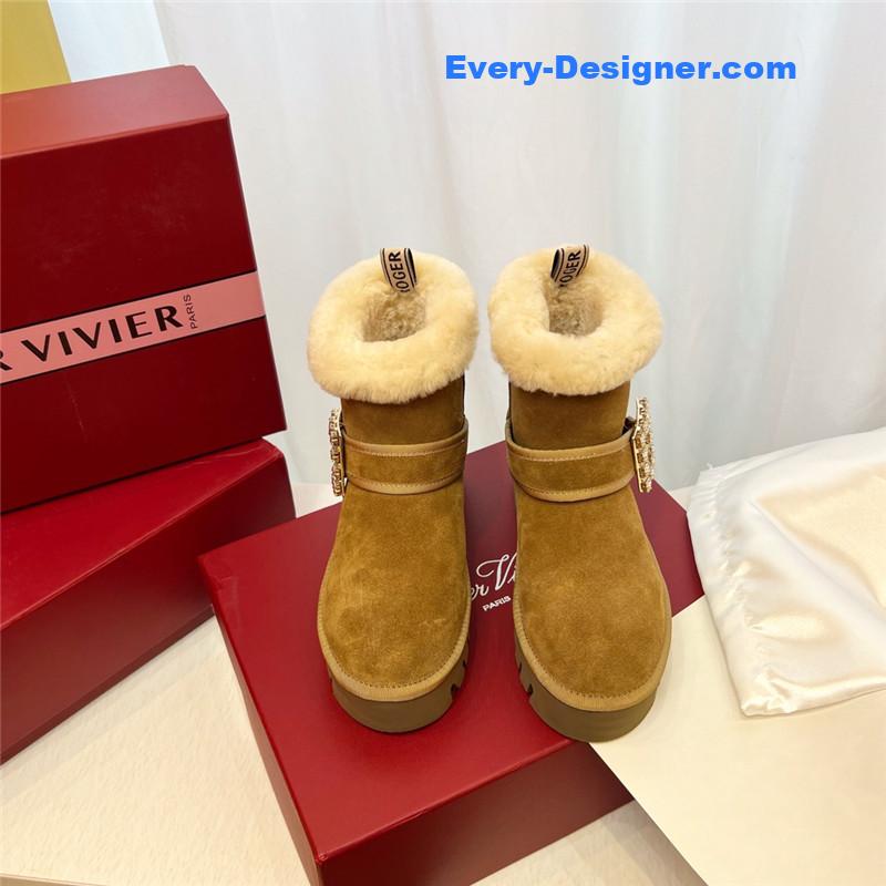 roger u1u1er viv’ brown winter suede ankle boots
