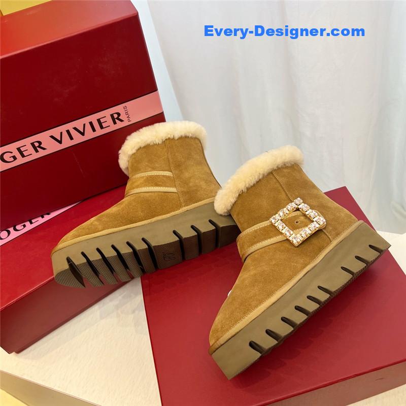 roger u1u1er viv’ brown winter suede ankle boots