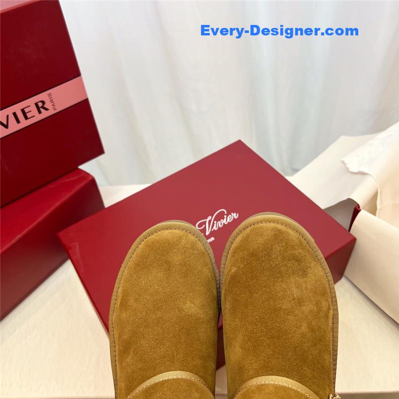 roger u1u1er viv’ brown winter suede ankle boots