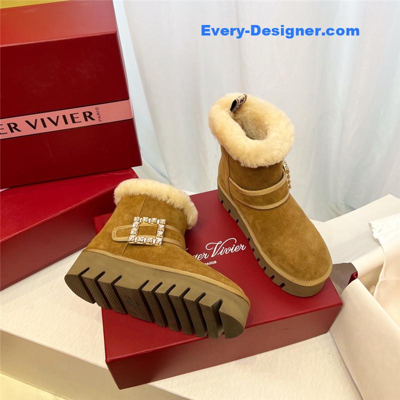 roger u1u1er viv’ brown winter suede ankle boots