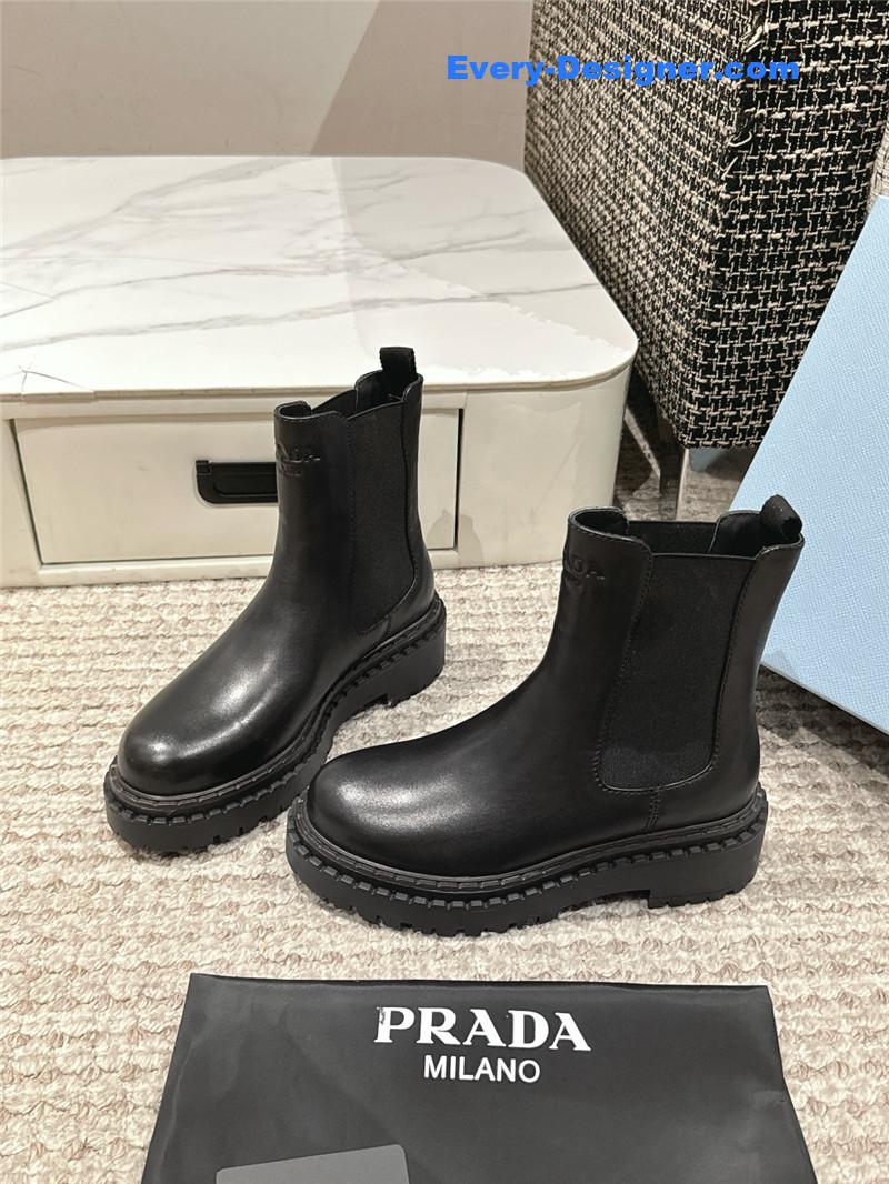 Pra*a leather chelsea boots