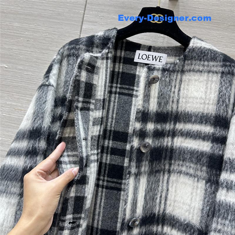 L0ew* check coat