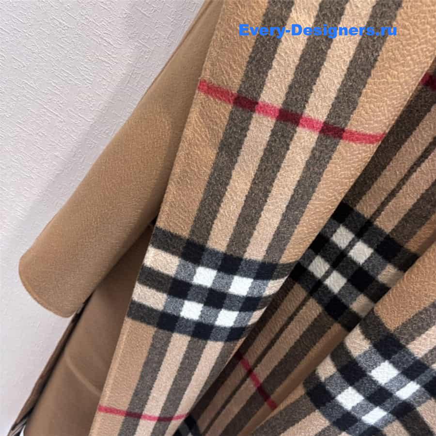 Bv*b*rry lapel hooded coat