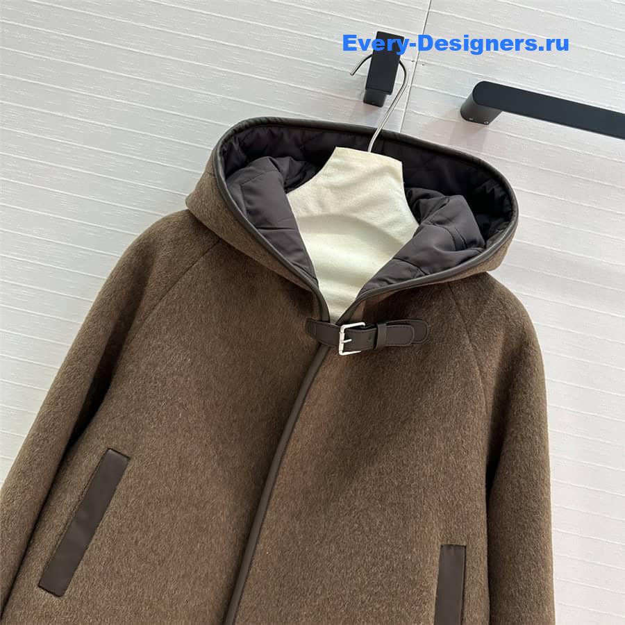 H**me5 cotton and wool coat