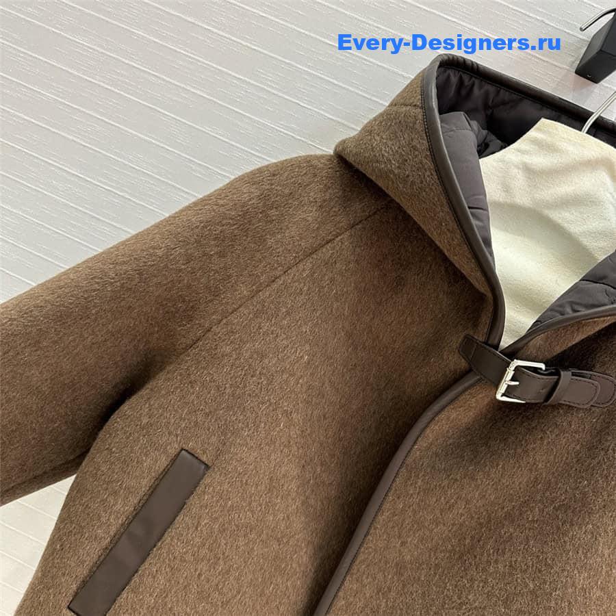 H**me5 cotton and wool coat