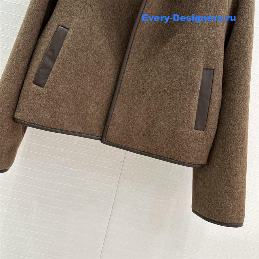 H**me5 cotton and wool coat
