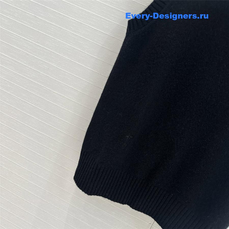 D10r twinset sleeveless knit top in black