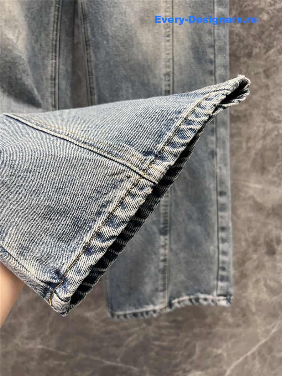 CC Waist Woven Bead Jeans