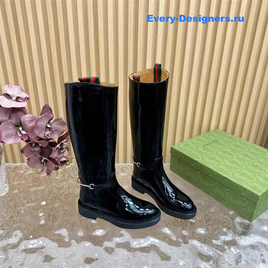 Gvc*1 women’s slim horsebit boot black