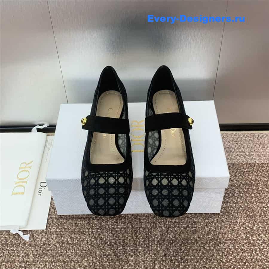 D10r mary jane black transparent mesh pumps
