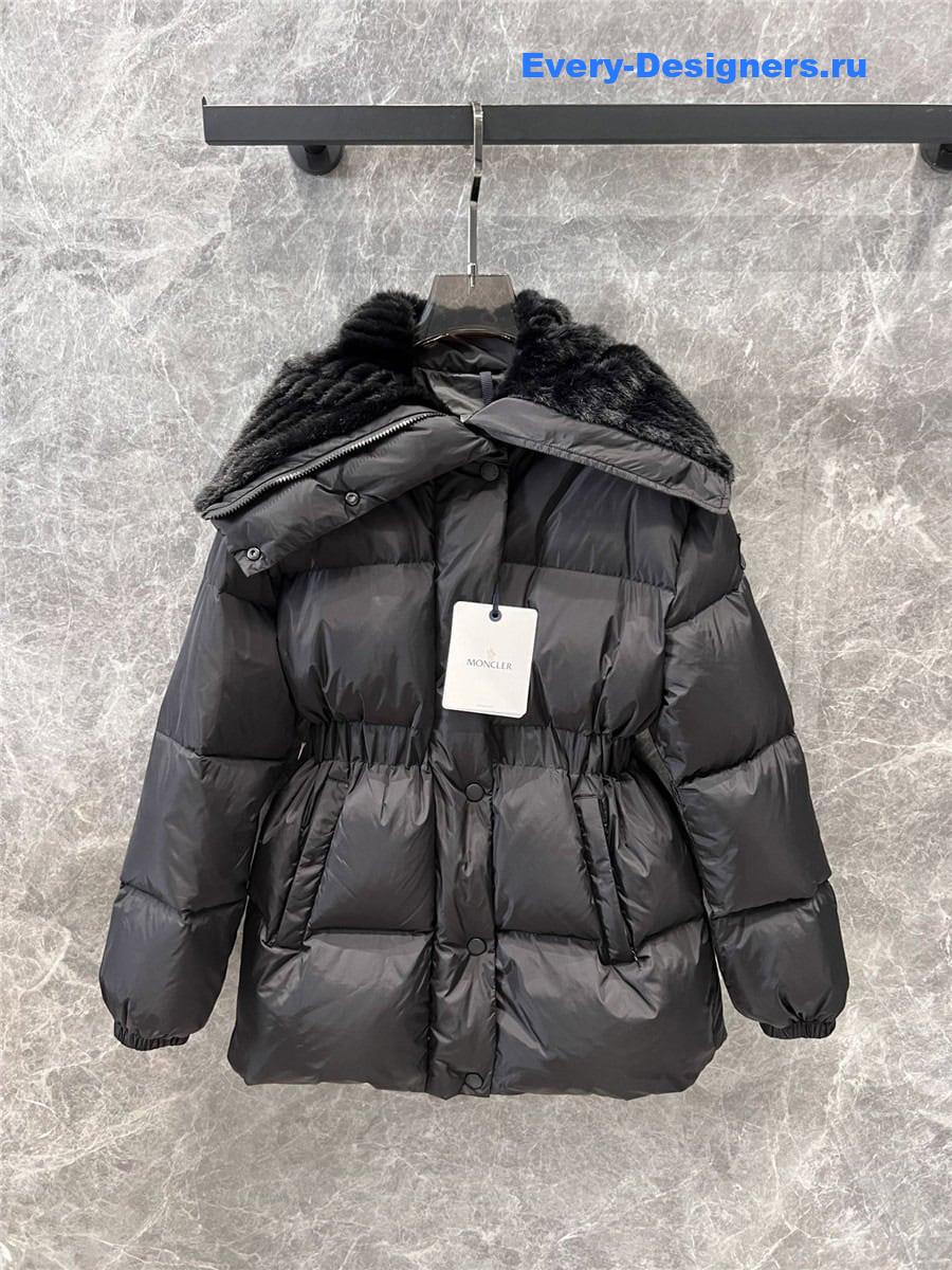 moncler large lapel down jacket