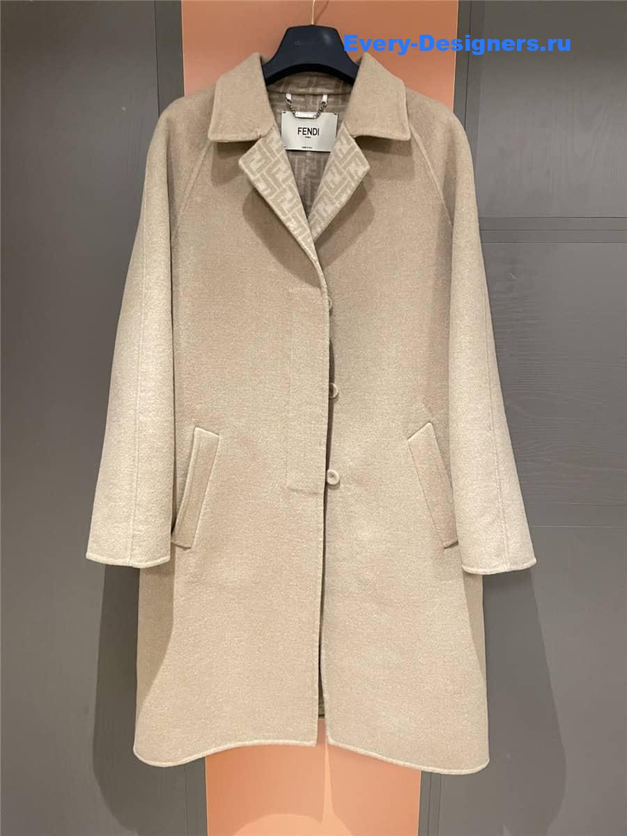 F**di lapel long coat