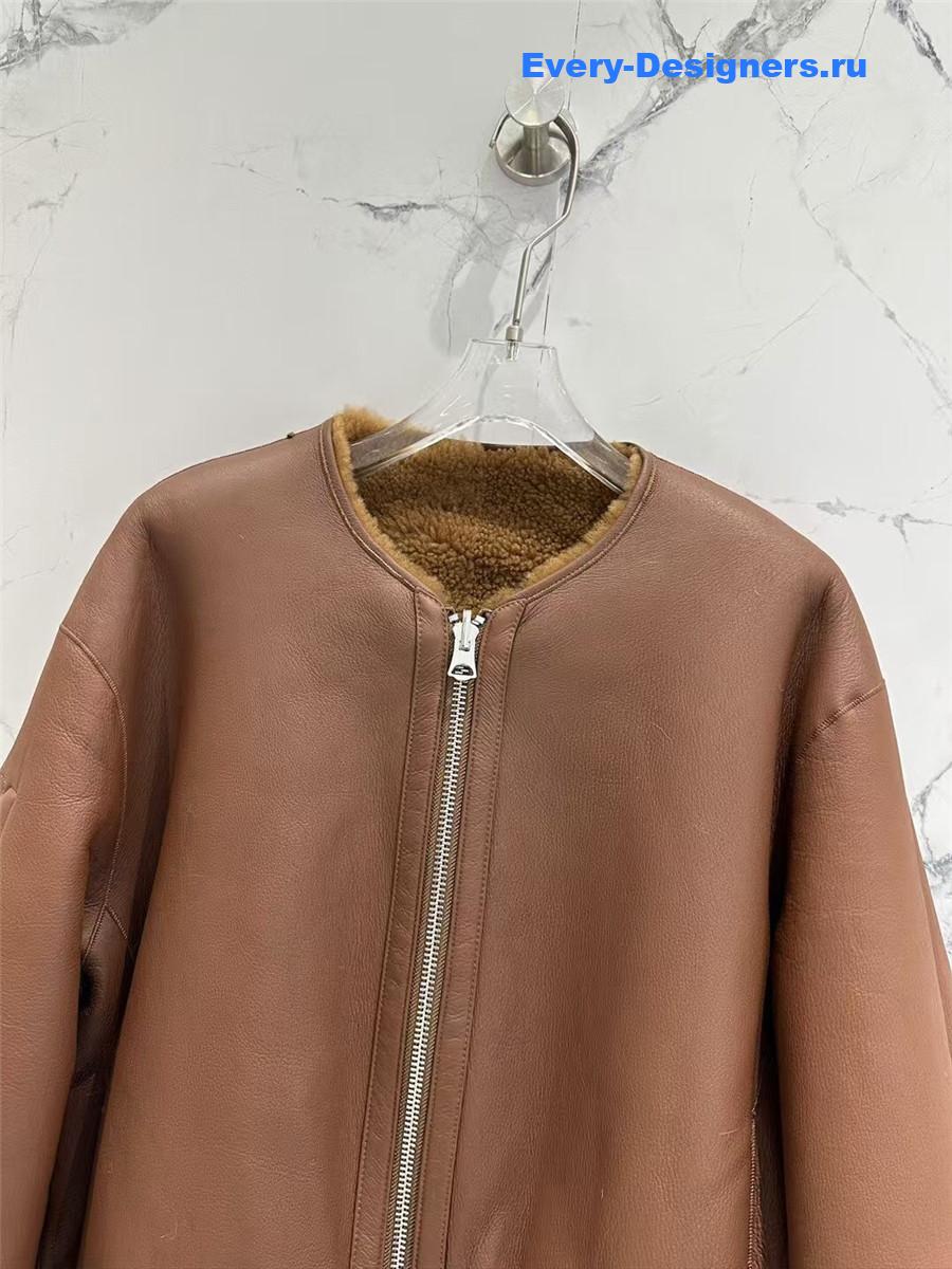 L0r0 P1ana wool and shearling coat