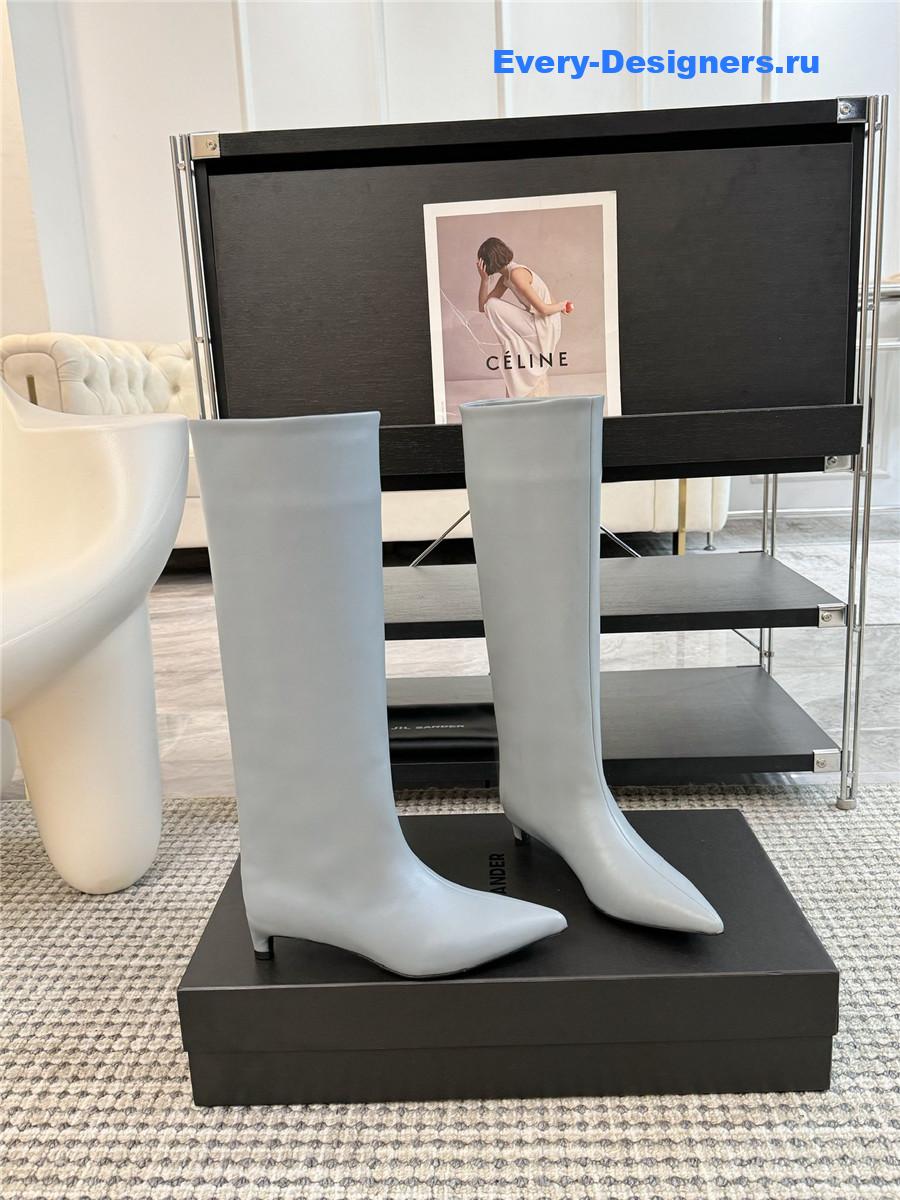 Jil Sander Kitten Heel Knee Boots