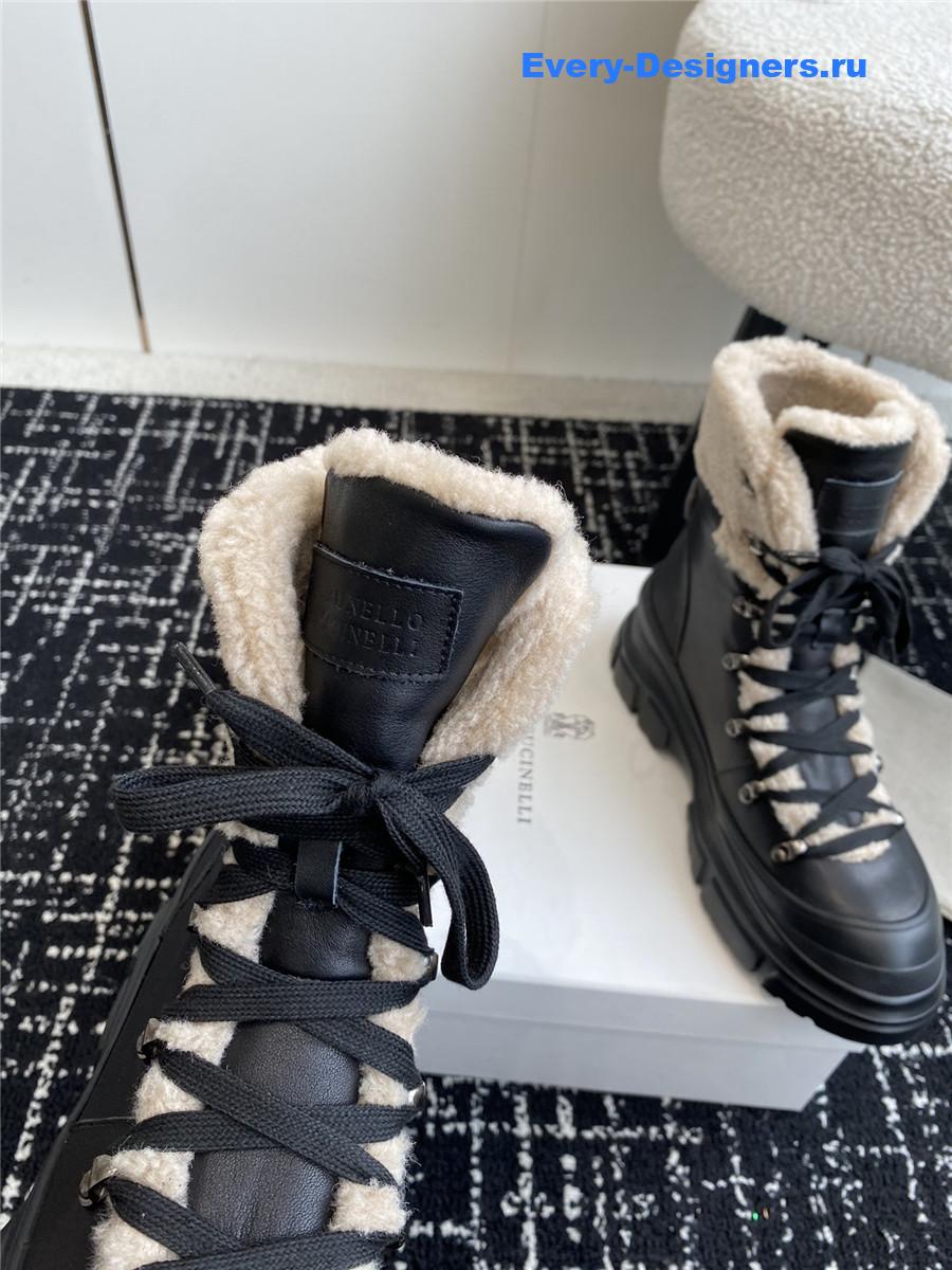 BC Black Sedue Panelled Ankle Boots