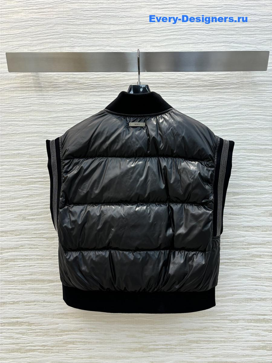 BC ribbed down vest