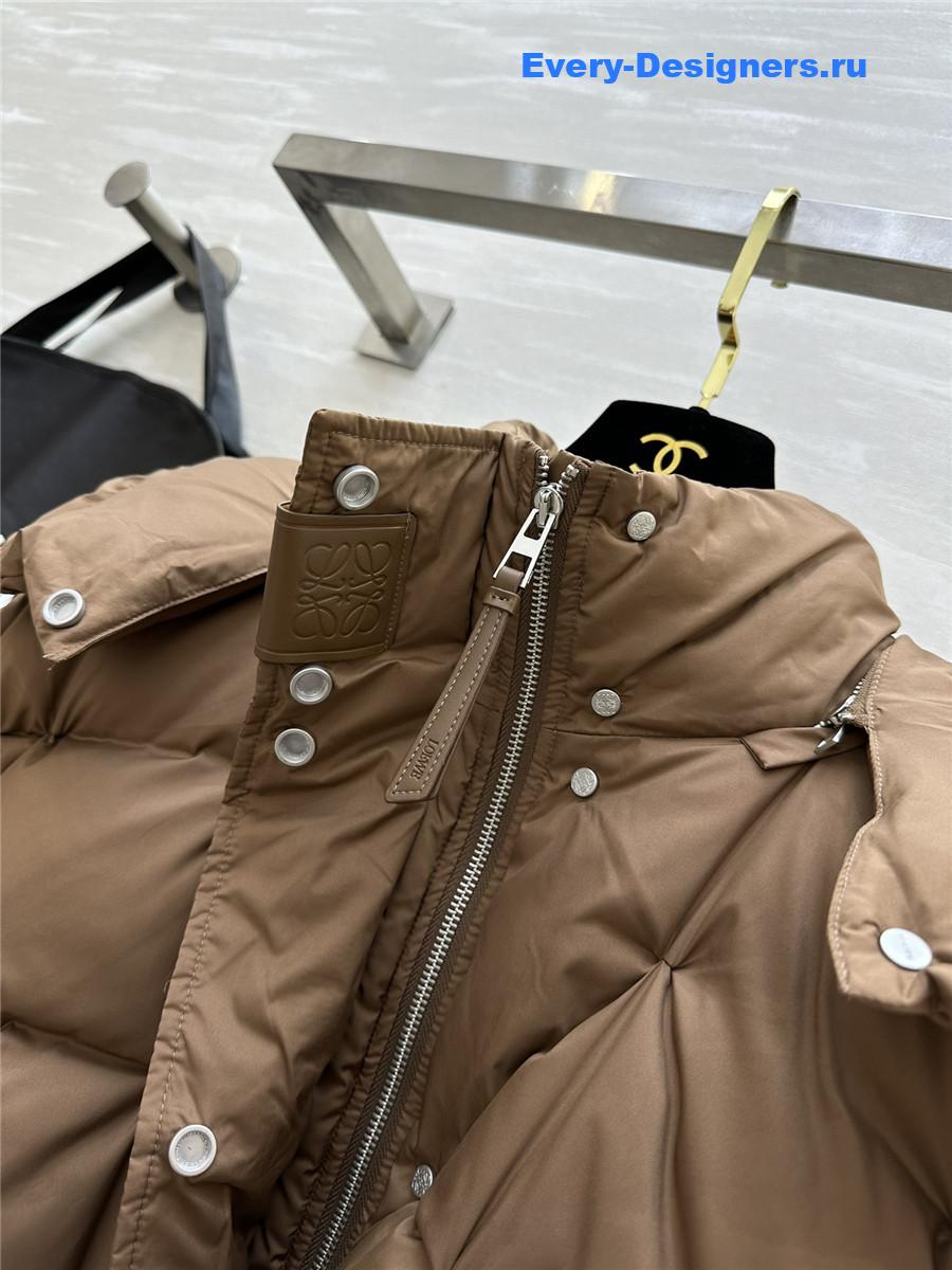 L0ew* minimalist hooded down jacket