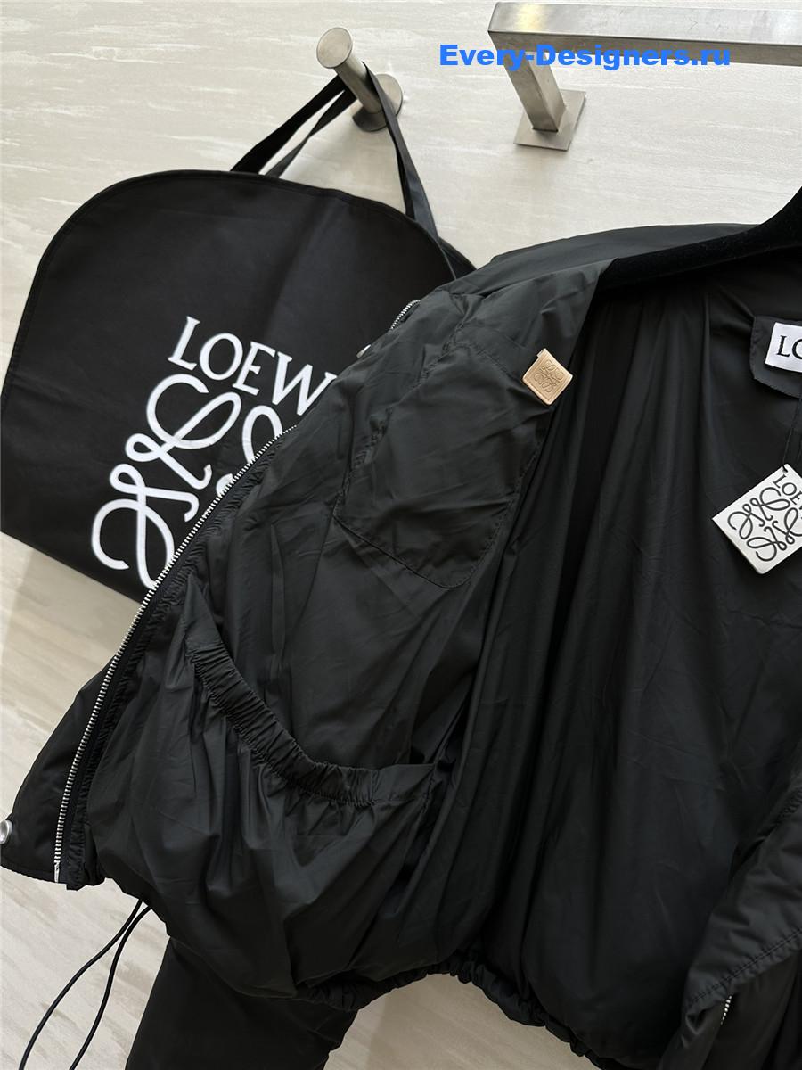 L0ew* minimalist hooded down jacket