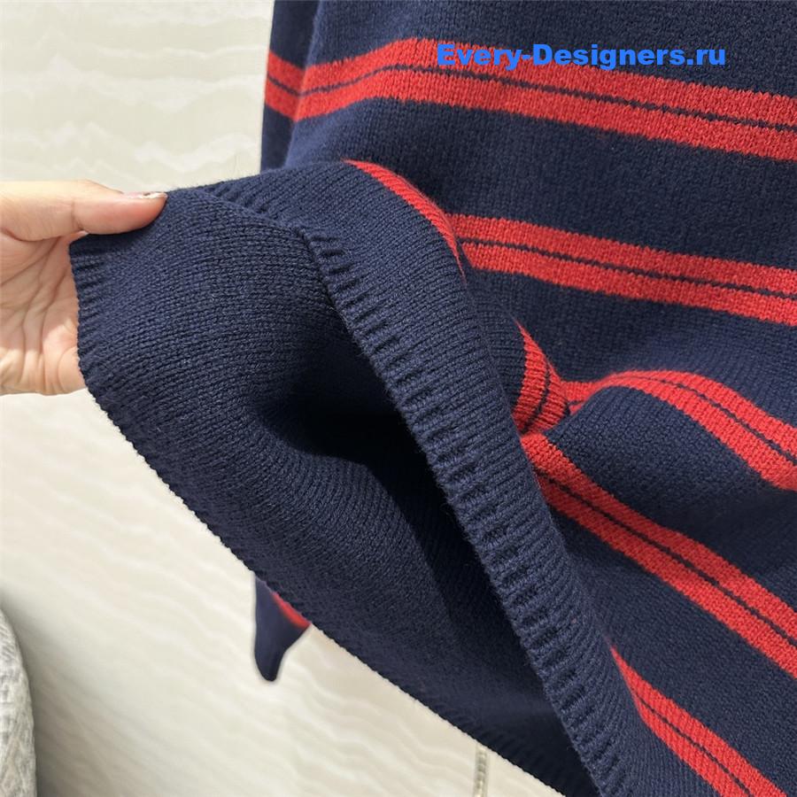 Miu Miu Gestreifter Striped Knitted Sweater