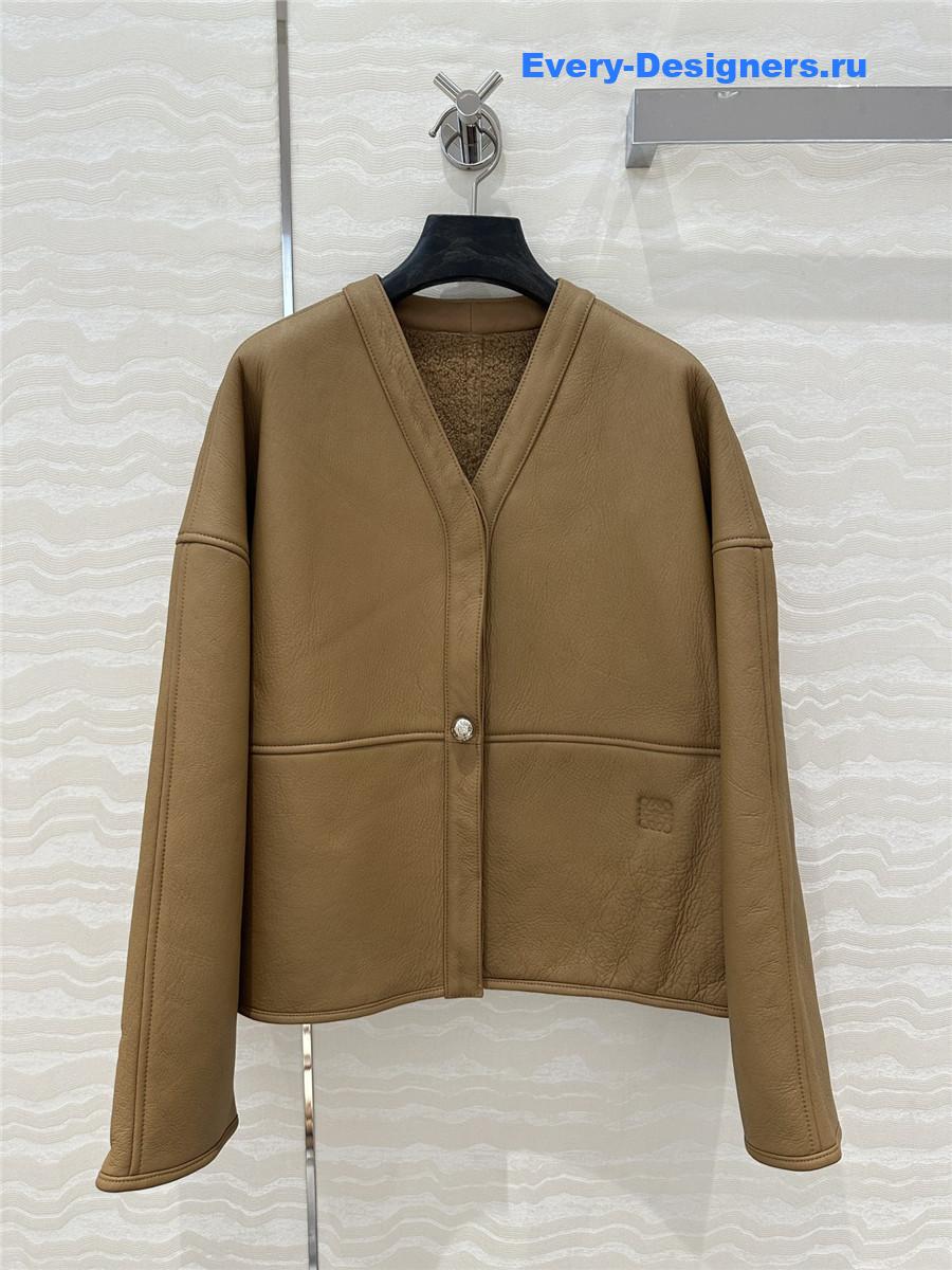 L0ew* lamb fur coat